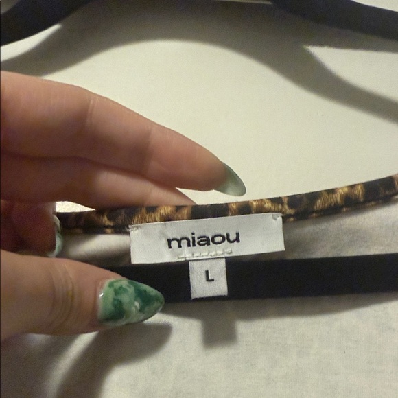 NWOT Miaou leopard Luna bustier top - Picture 3 of 7